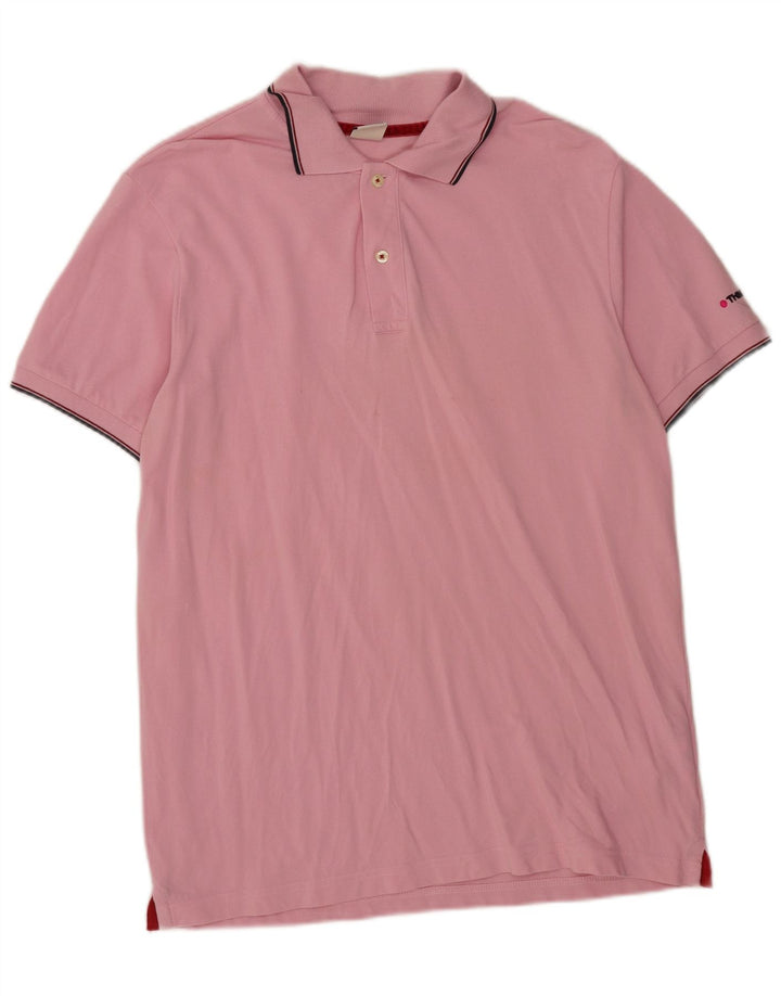 Tænk Pink Herre Polo Shirt Large Pink Bomuld