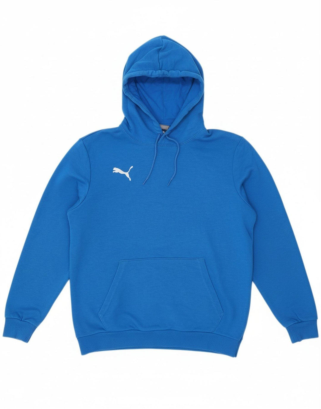 PUMA Mens Hoodie Jumper Medium Blue Cotton
