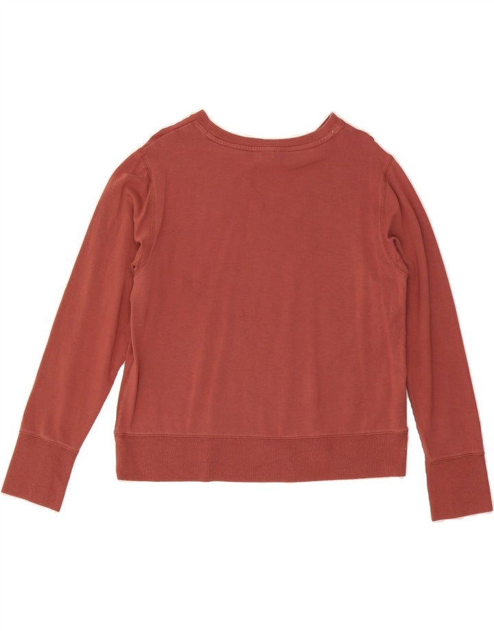 EDDIE BAUER Womens Sweatshirt Jumper UK 10 Small Brown Modal Vintage Eddie Bauer and Second-Hand Eddie Bauer from Messina Hembry 