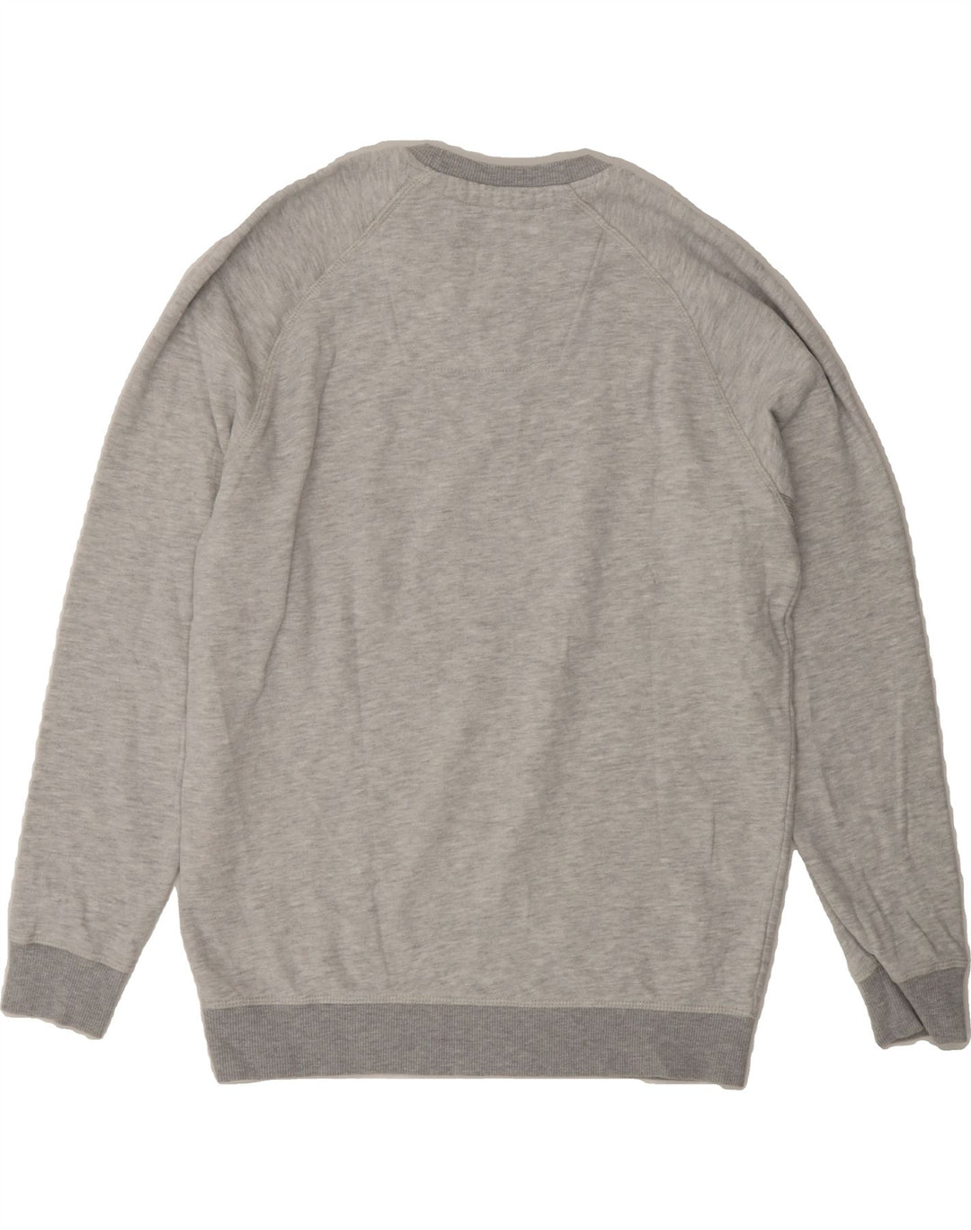 CREW CLOTHING Mens Graphic Sweatshirt Jumper Medium Grey Cotton Vintage Crew Clothing and Second-Hand Crew Clothing from Messina Hembry 