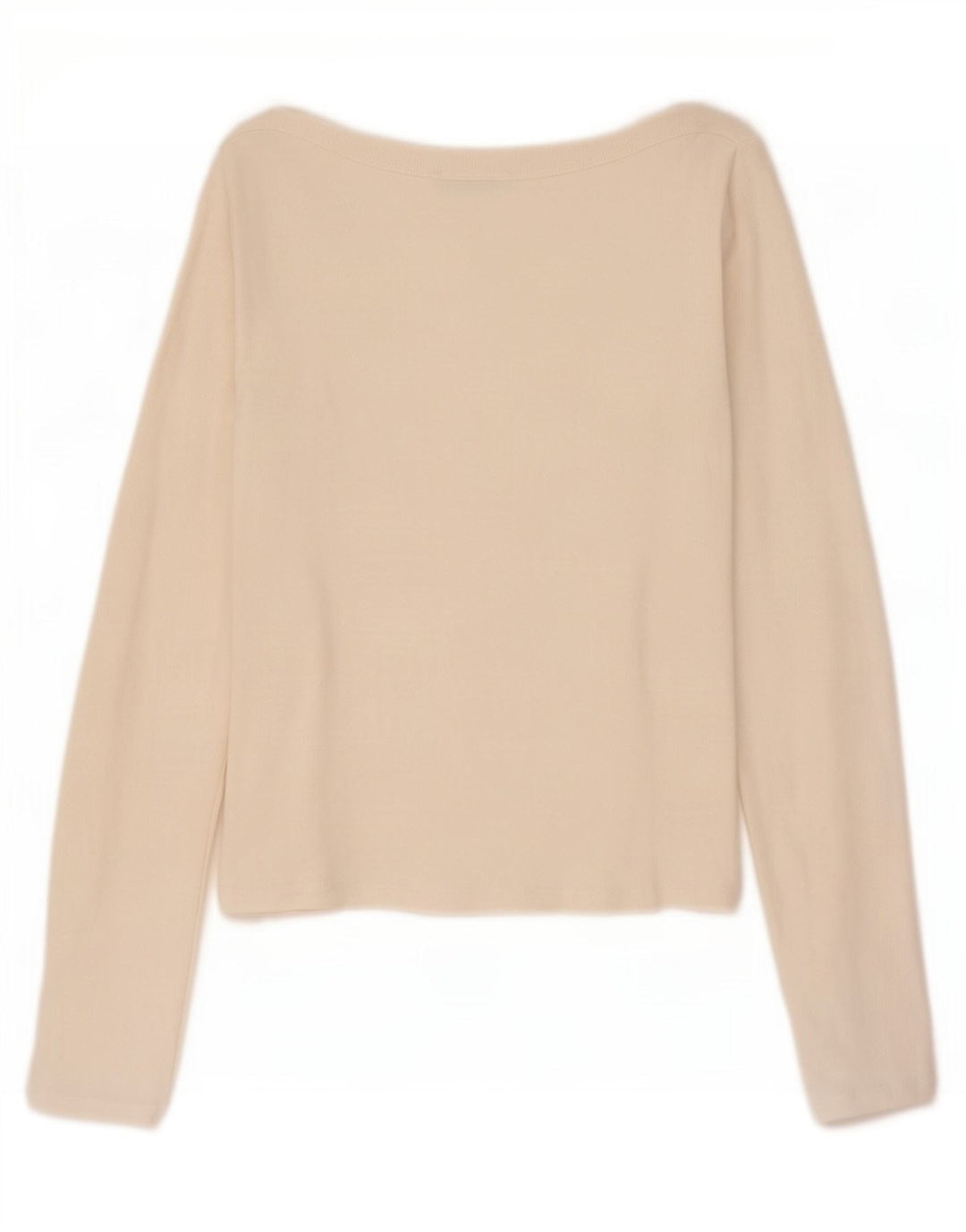 Zara Womens Crop Top Langærmet UK 14 Large White