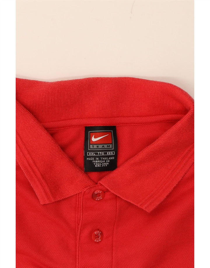 NIKE Mens Polo Shirt 2XL Red Cotton Vintage Nike and Second-Hand Nike from Messina Hembry 