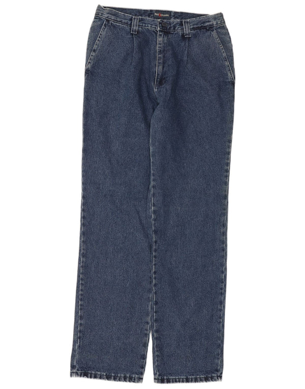 Roy Kompakt Dame Højtaljede Lige Jeans IT 48 XL W34 L34 Blå Bomuld