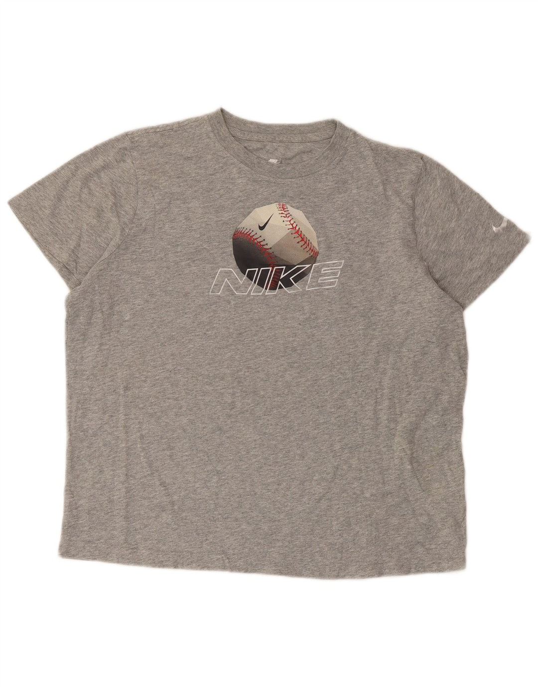 Nike grafisk T-shirt top til kvinder DK 16 Stor grå bomuld