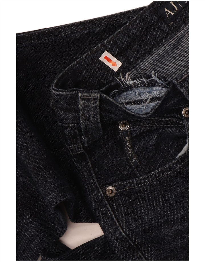 Armani lige jeans til kvinder W26 L32 marineblå bomuld
