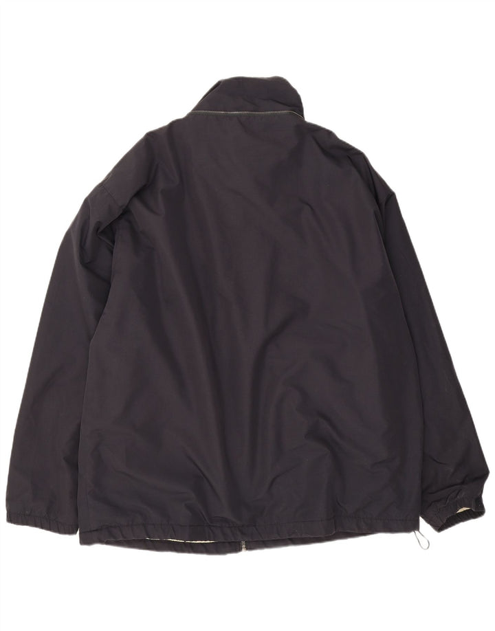 Kappa Herre Windbreaker Jacket UK 40 Large Navy Blue Polyester