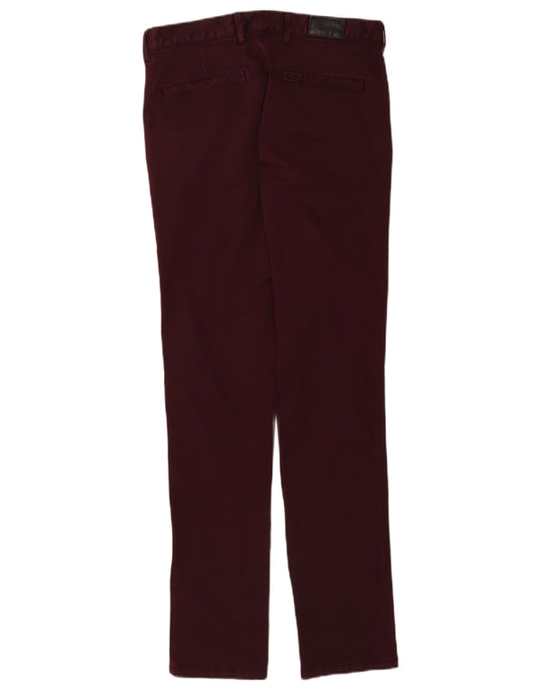 Zara Herre Skinny Chino Bukser EU 36 XS W29 L32 Burgundy