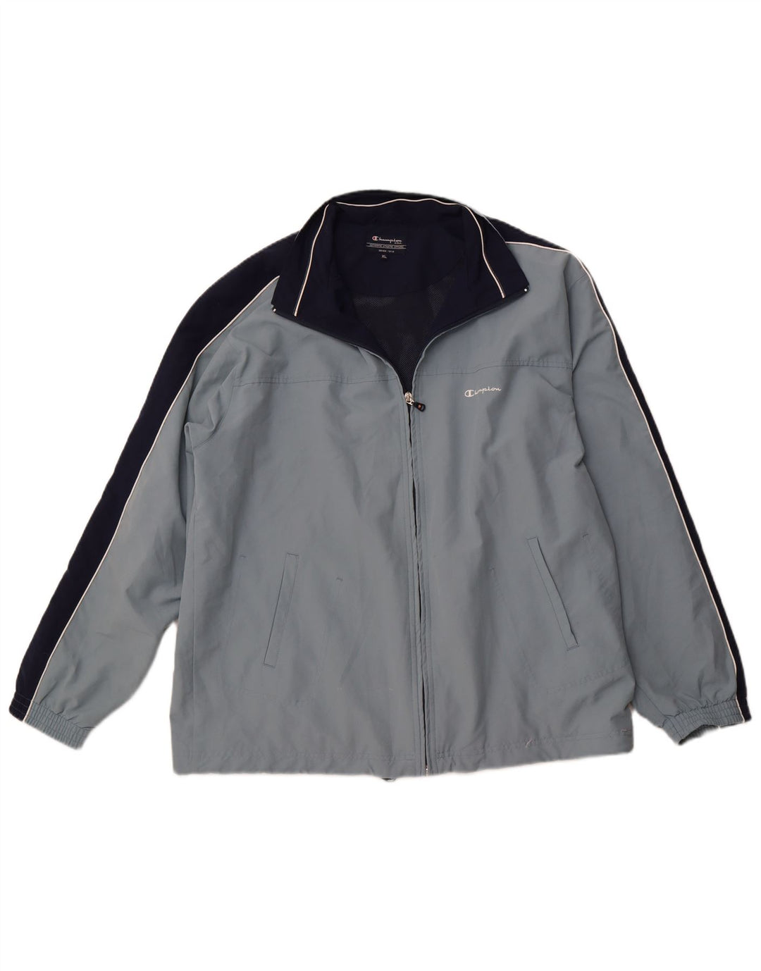 CHAMPION Træningsdragt til mænd Topjakke XL Blå Colourblock Polyester