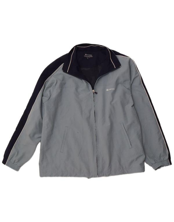 CHAMPION Træningsdragt til mænd Topjakke XL Blå Colourblock Polyester