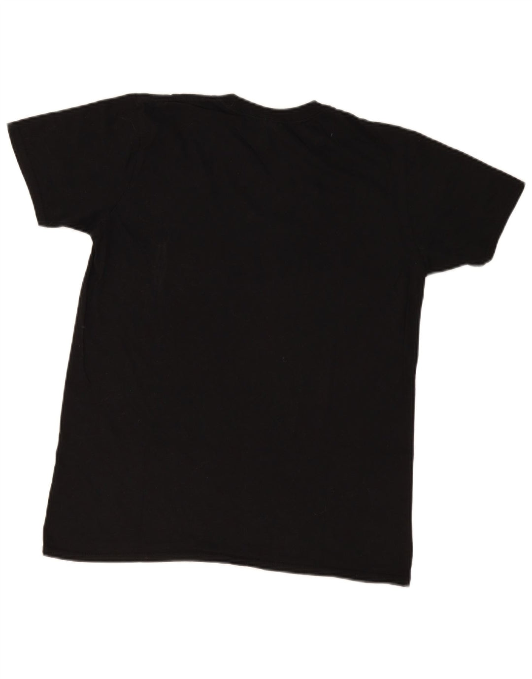 Vintage herre almindelig grafisk T-shirt top medium sort bomuld