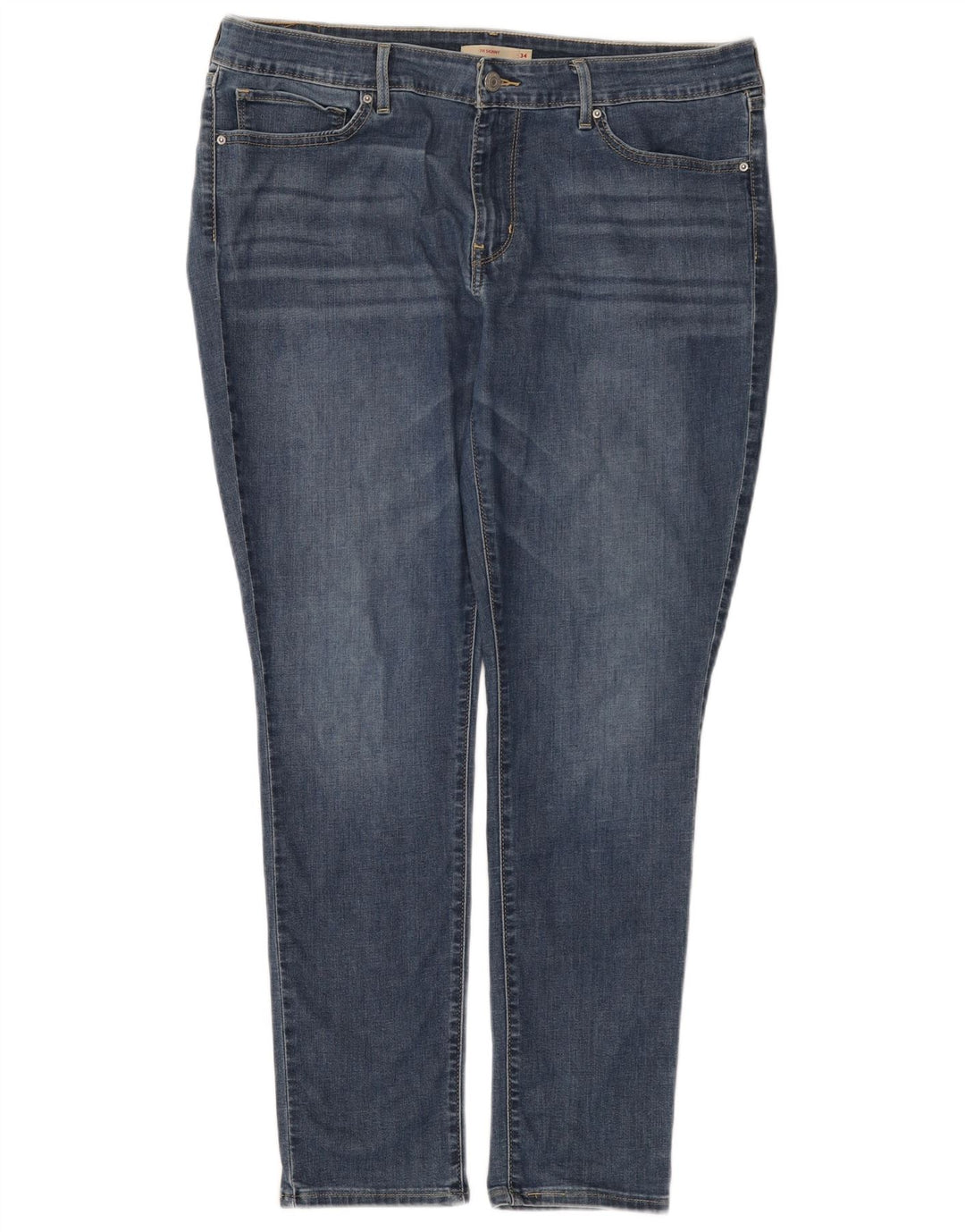 Levi's Dame 711 Skinny Jeans W34 L30 Blå