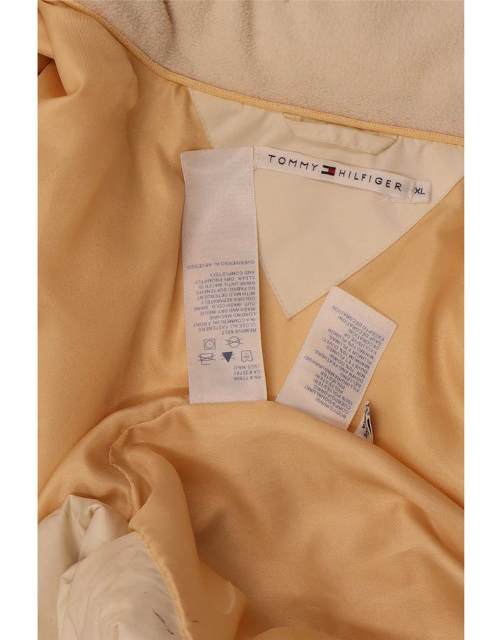 Tommy Hilfiger Dame Polstret Frakke UK 18 XL Hvid Polyester
