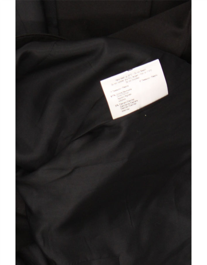Roccobarocco Dame 2 Button Blazer Jacket IT 50 XL Sort Bomuld