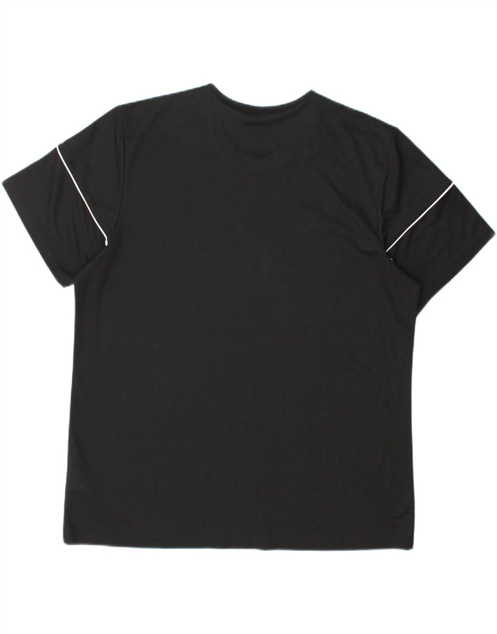 ADIDAS Herre Climalite T-Shirt Top XL Sort Polyester