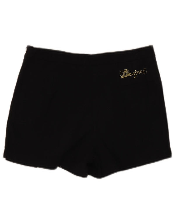 DESIGUAL Kvinders grafiske fastlåste fritidsshorts W24 XS Sort bomuldshjerte