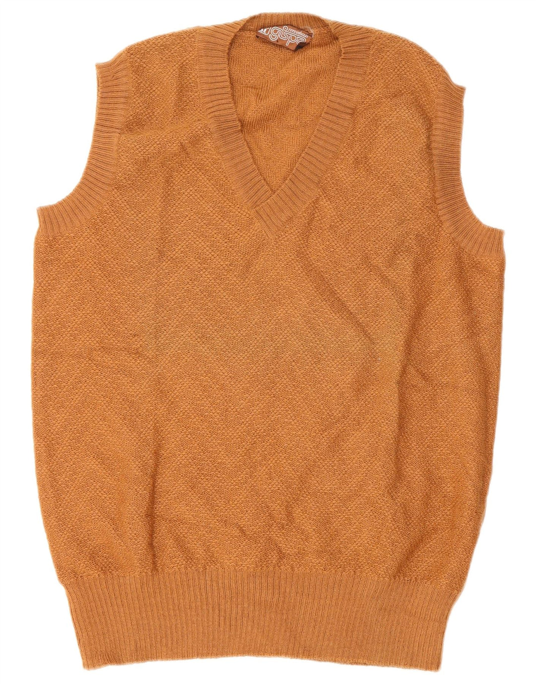 Gispa Herre Vest Tank Top IT 52 Stor Brun Chevron Ny Uld