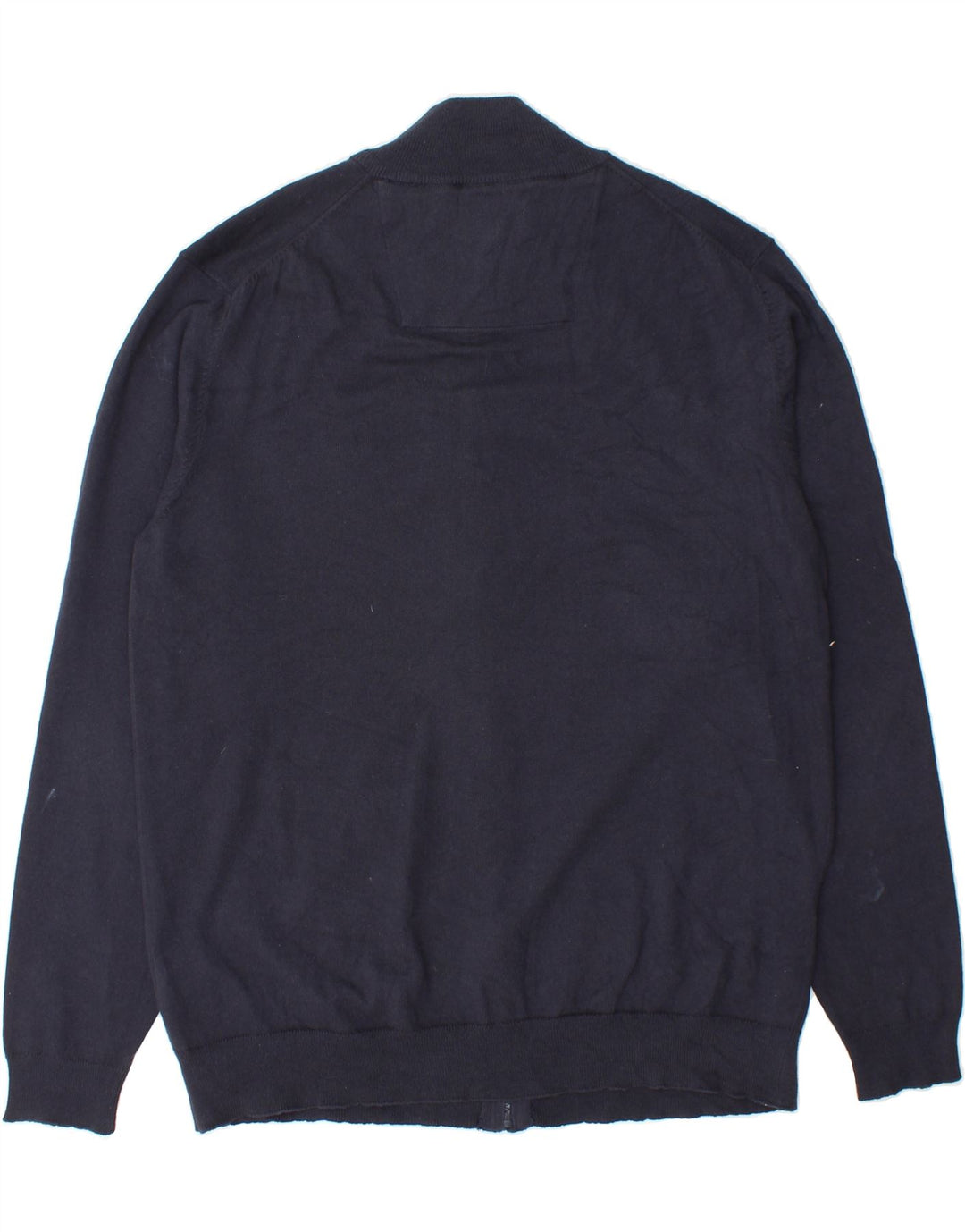 GUESS Mens Cardigan Sweater XL Navy Blue Cotton Vintage Guess and Second-Hand Guess from Messina Hembry 