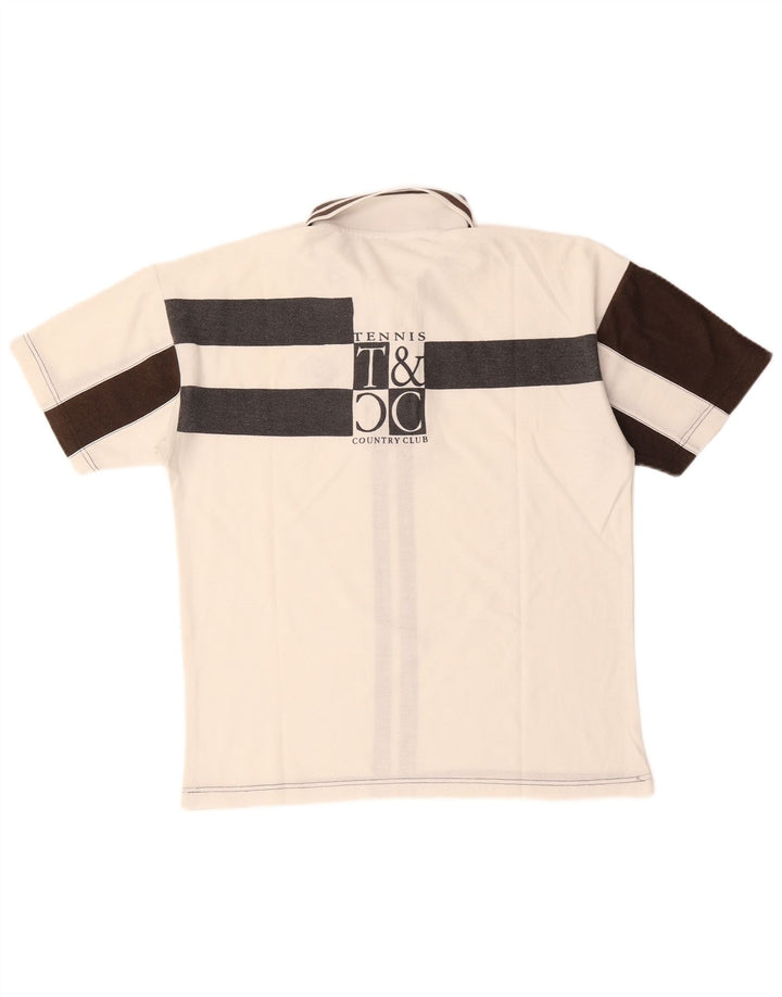 LOTTO Herre grafisk poloshirt Medium White Colourblock
