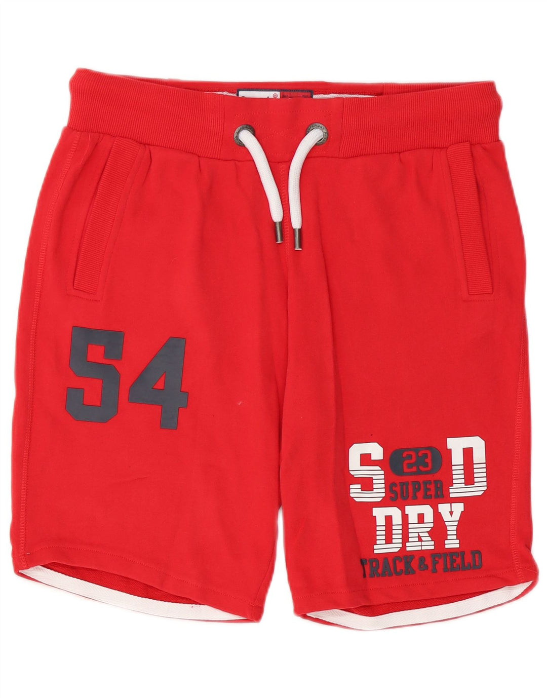Superdry Herre grafiske sportsshorts store røde bomuld