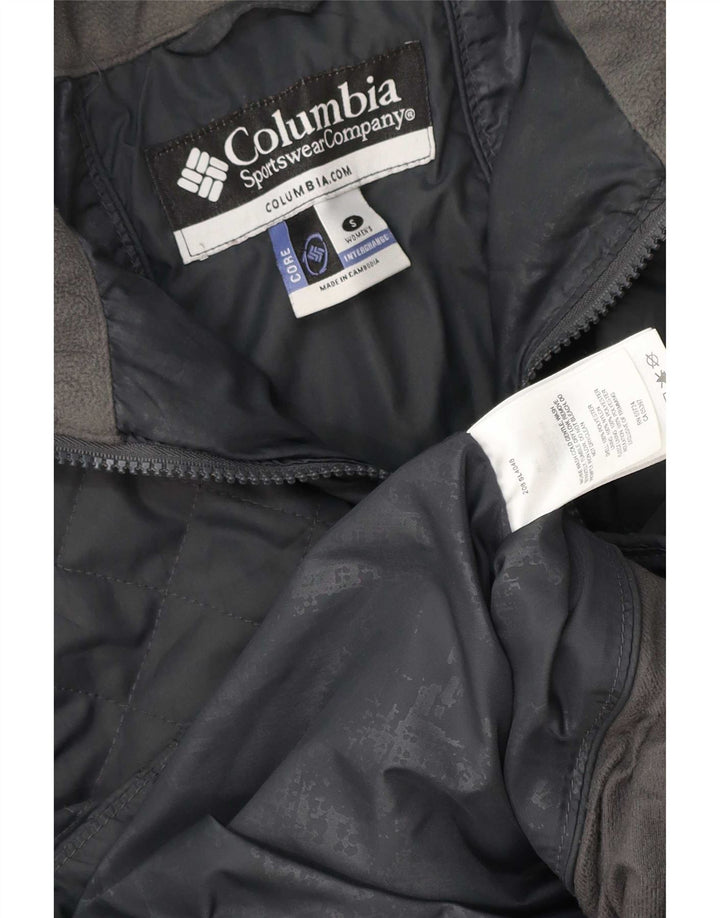 Columbia Quiltet jakke til kvinder UK 10 Lille grå polyester