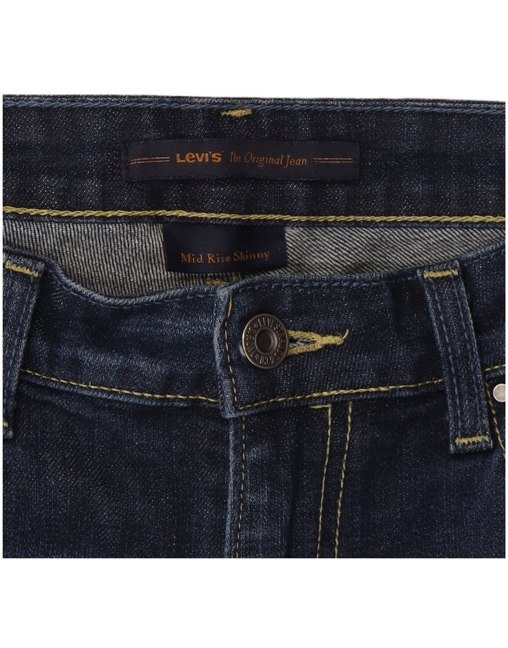Levi's Dame Slim Jeans US 8 Medium W30 L29 Marineblå Bomuld