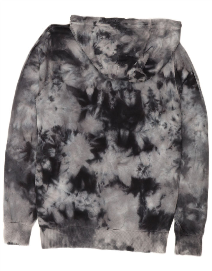 ELLESSE Mens Hoodie Jumper Small Grey Tie Dye Cotton