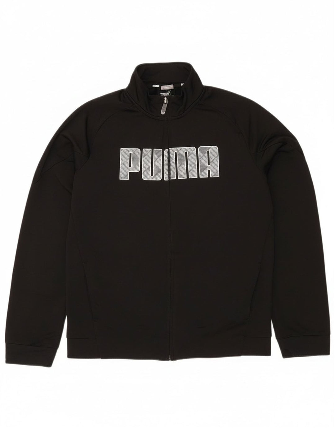 Puma drenge grafisk træningsdragt topjakke 13-14 år sort polyester