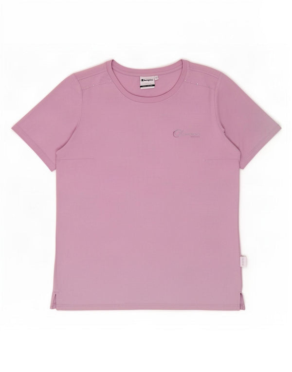 Champion Dame T-Shirt Top UK 14 Medium Lilla