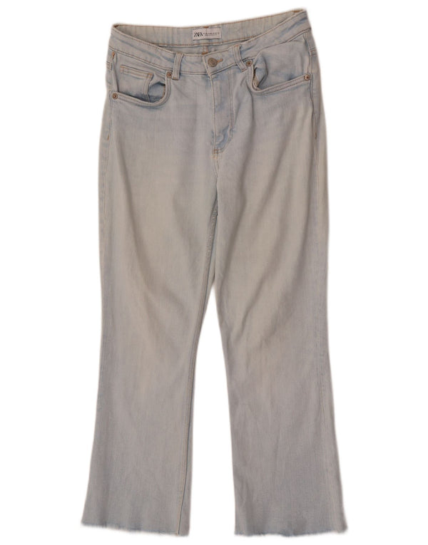 Zara Dame Bootcut Jeans EU 38 Small W28 L26 Blå Bomuld