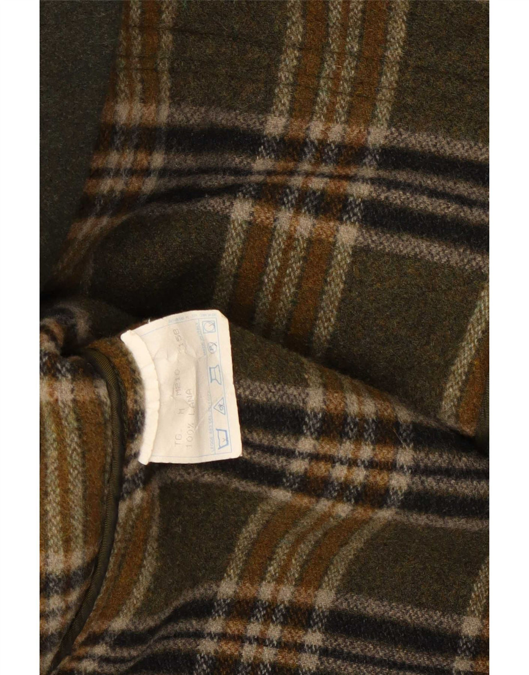 Vintage Herre Duffel Coat UK 38 Medium Khaki Wool