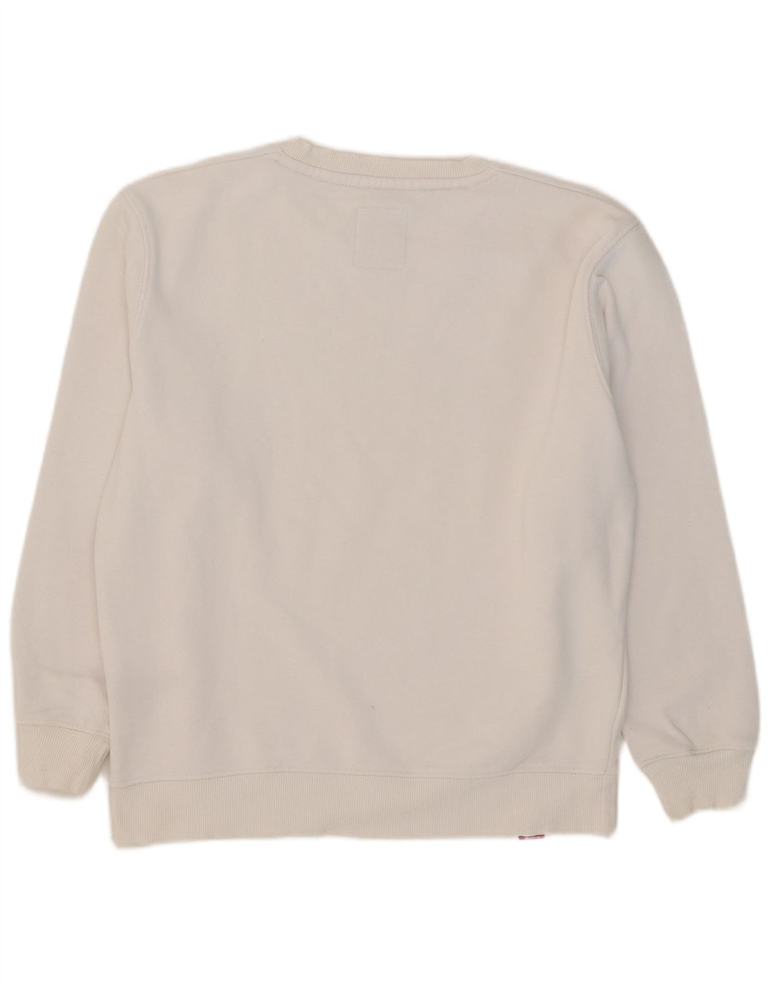 Alpha Industries Herre grafisk sweatshirt Jumper Medium Hvid Bomuld