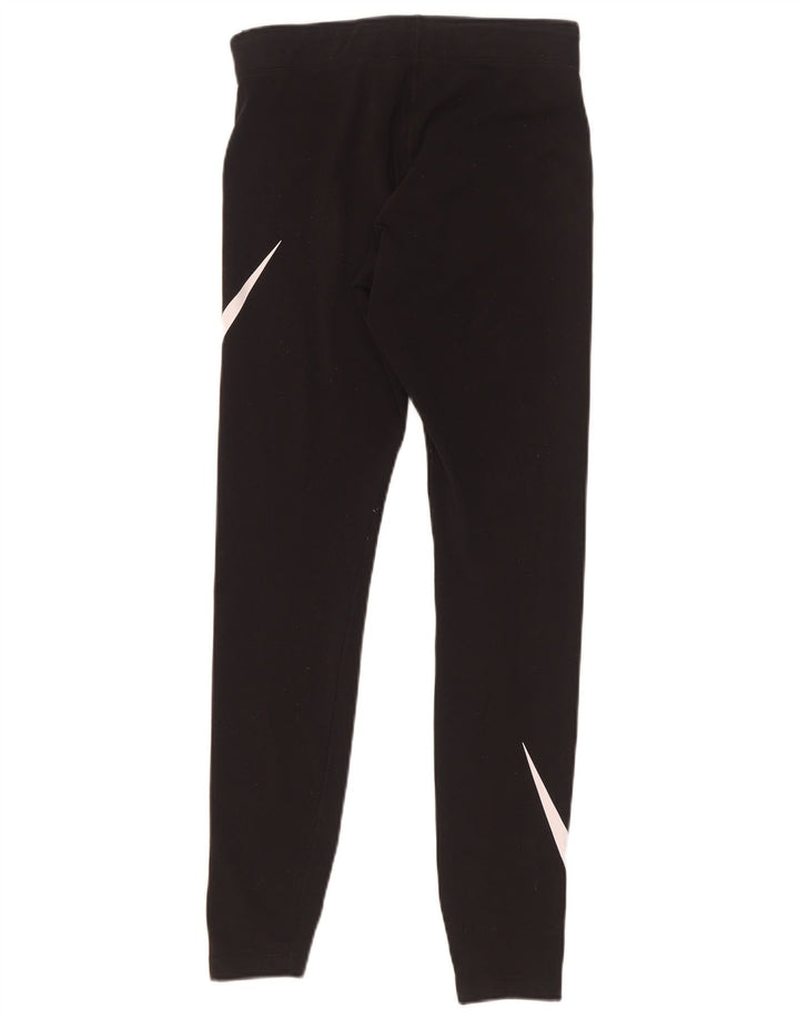 Nike Dame Grafiske Leggings UK 8 Small Black Bomuld
