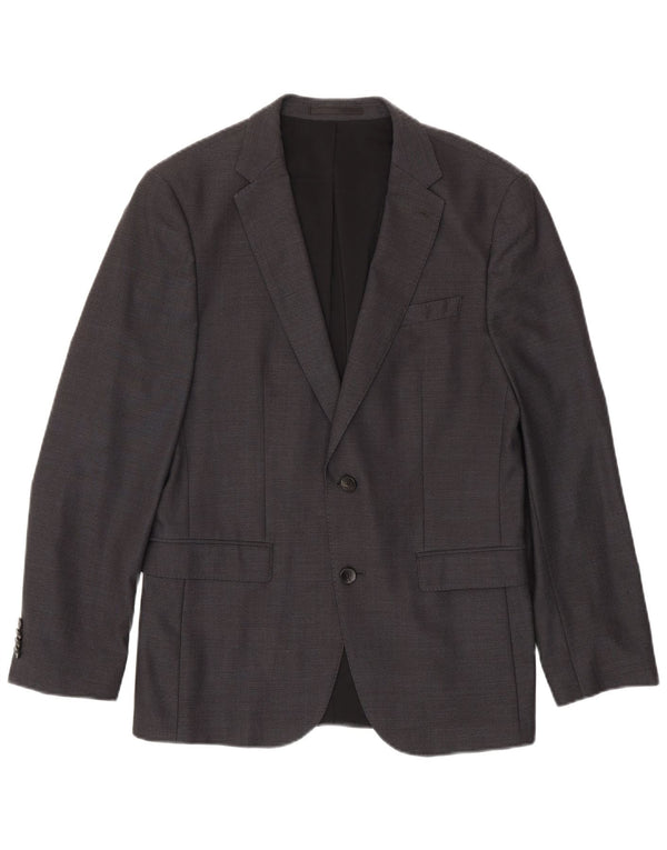 TRABALDO TOGNA Herre 2-knaps blazerjakke IT 48 Medium Grey Virgin Wool