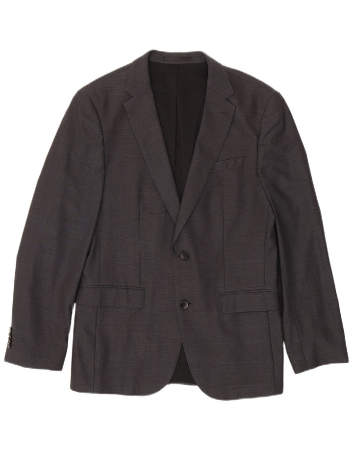 TRABALDO TOGNA Herre 2-knaps blazerjakke IT 48 Medium Grey Virgin Wool