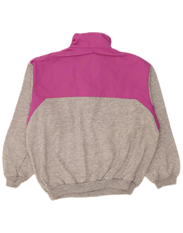Belfe & Belfe Sweatshirt med lynlås til mænd IT 52 Stor grå farveblok