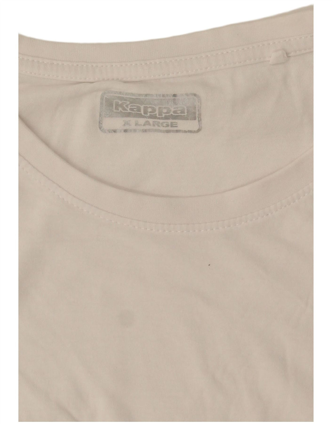 Kappa Herre T-Shirt Top XL Hvid