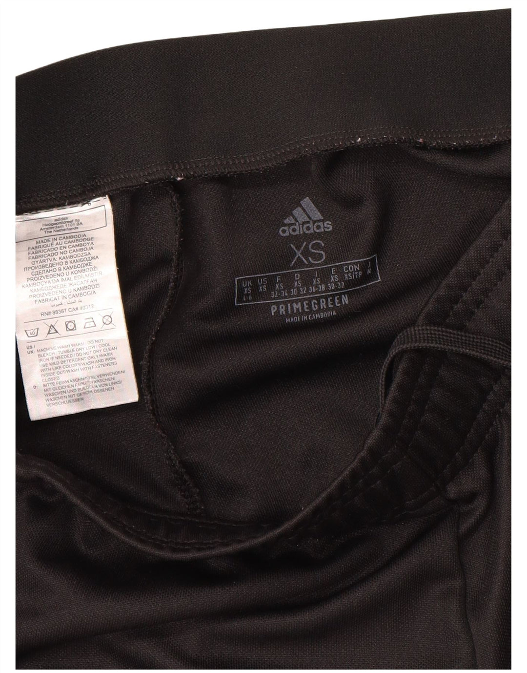 ADIDAS Womens Tracksuit Trousers UK 4/6 XS  Black Polyester