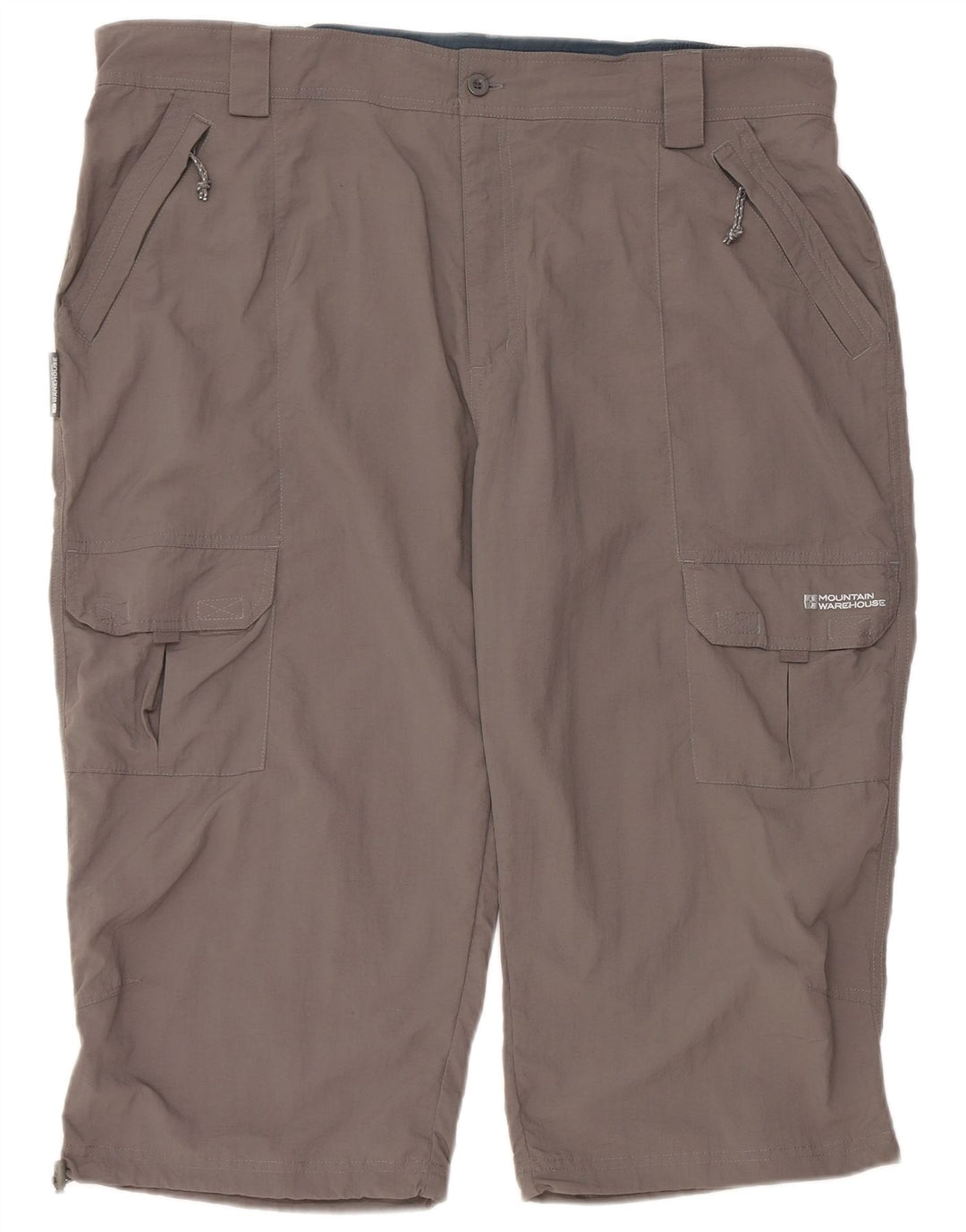 MOUNTAIN WAREHOUSE Herre Cargo Bermuda Shorts W42 2XL Grå Nylon