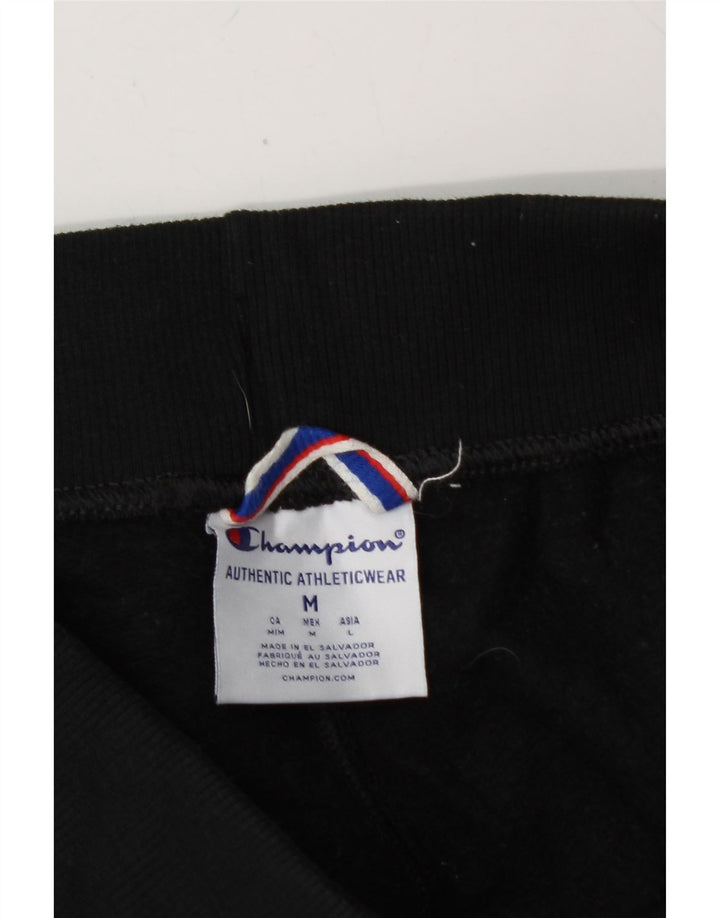 CHAMPION Womens Graphic Tracksuit Trousers Joggers UK 12 Medium  Black Vintage Champion and Second-Hand Champion from Messina Hembry 