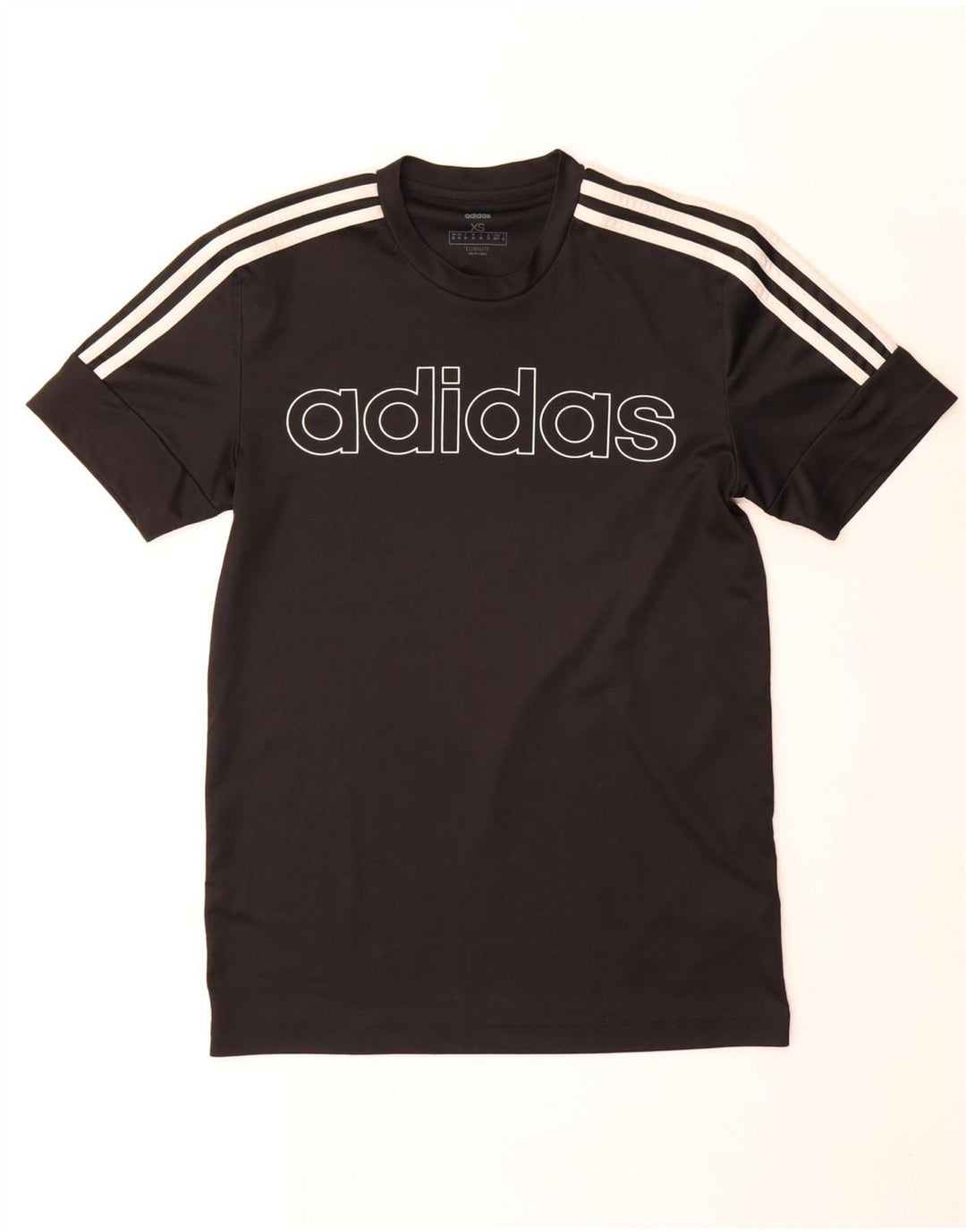 Adidas Herre Climalite Grafisk T-Shirt Top XS Sort Polyester