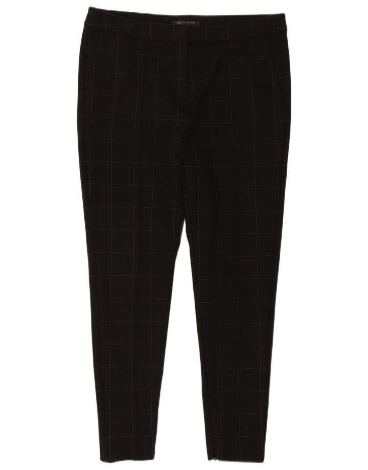 Marks & Spencer Slim Casual Bukser til kvinder W34 L29 sort ternet