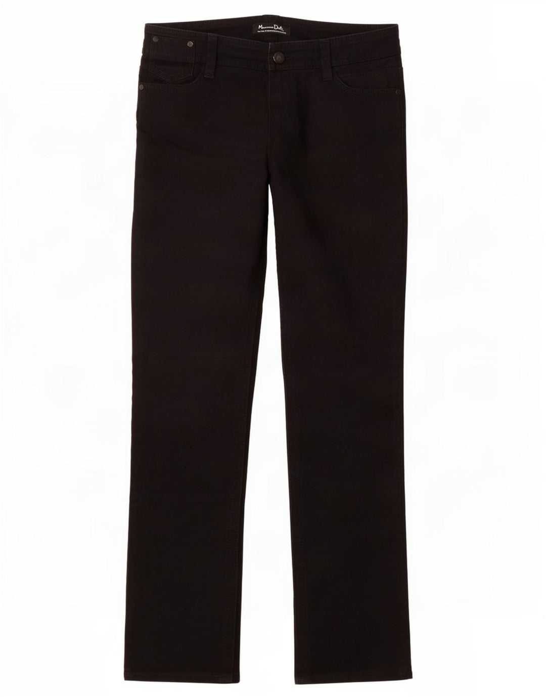 Massimo Dutti Dame Slim Jeans EU 40 Medium W30 L30 Sort Bomuld