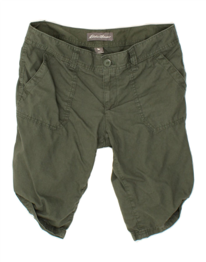 EDDIE BAUER Womens Bermuda Shorts US 2 XS W25  Khaki Cotton Vintage Eddie Bauer and Second-Hand Eddie Bauer from Messina Hembry 
