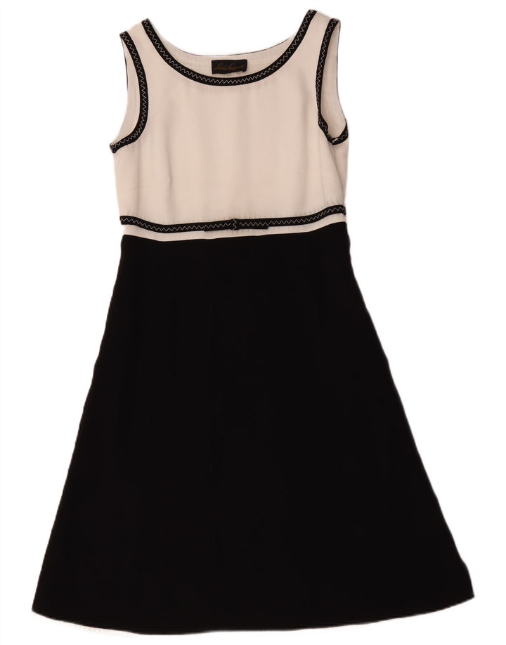 Luisa Spagnoli Dame A-Line Kjole IT 42 Medium Sort Colourblock