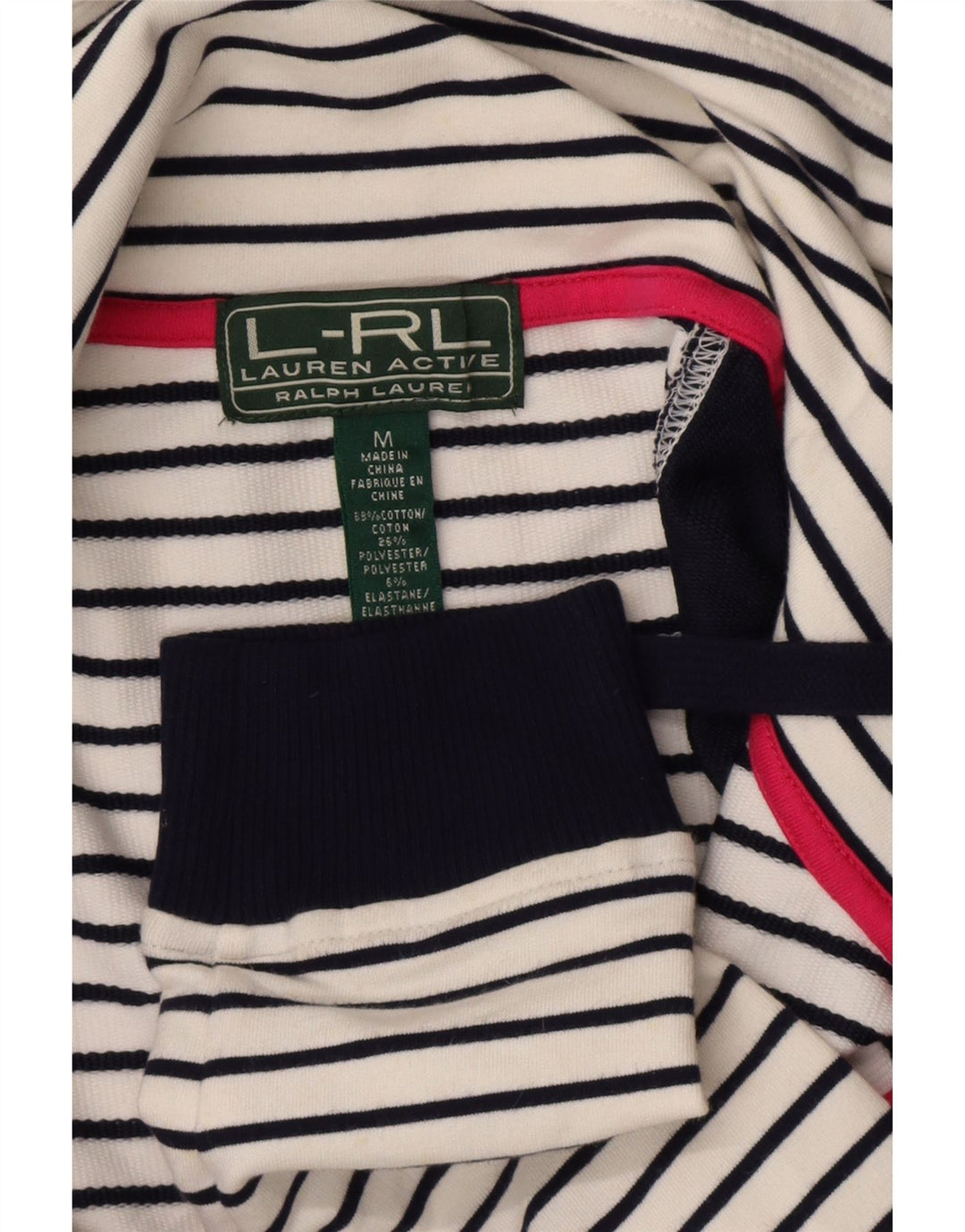Ralph Lauren Dame træningsdragt Topjakke UK 12 Medium White Nautical
