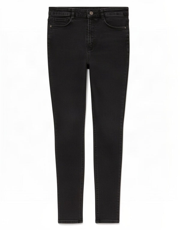Zara Dame Skinny Jeans EU 40 Medium W30 L26 Sort Bomuld