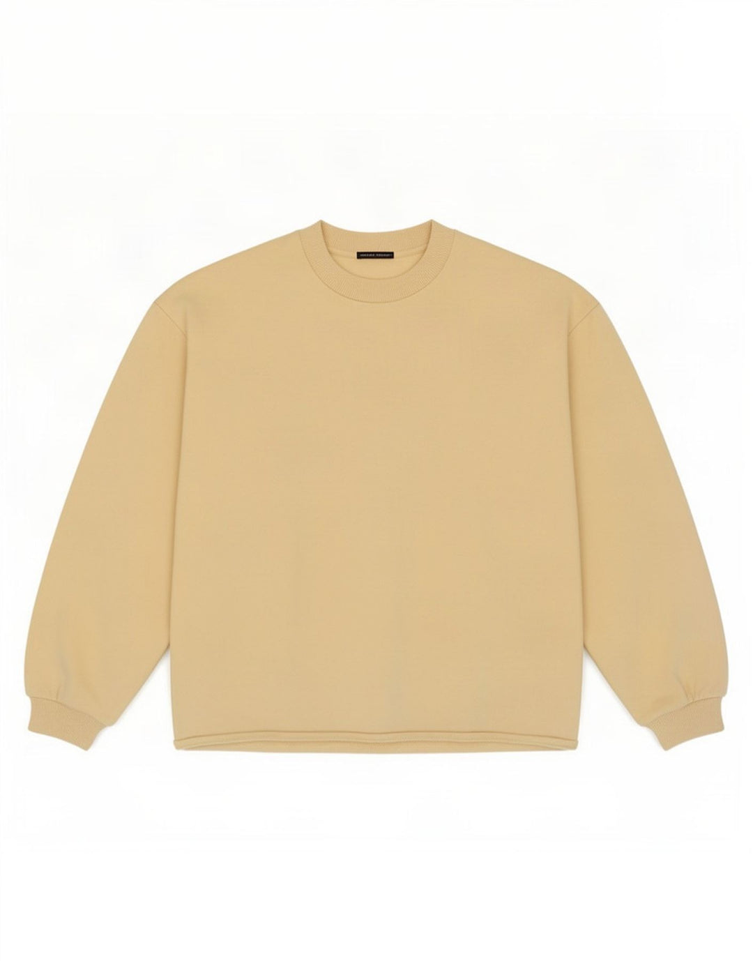 Zara Dame Sweatshirt Jumper UK 14 Medium Gul Bomuld