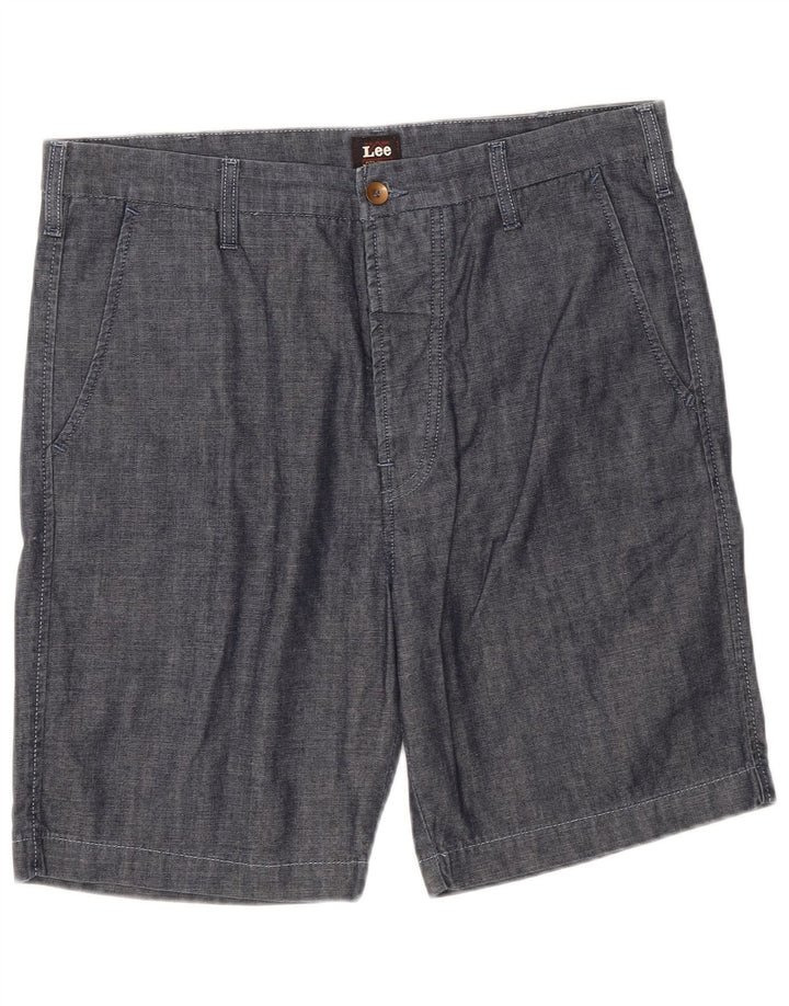Lee Herre Chino Shorts W33 Medium Marineblå Bomuld