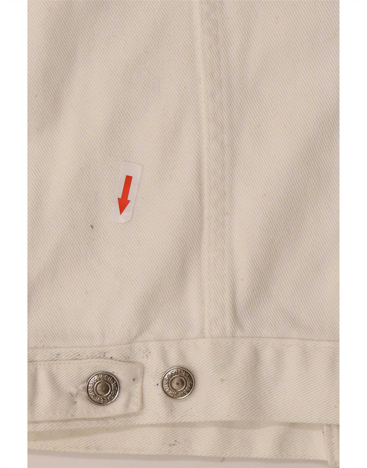 Levi's Dame Denim Gilet UK 14 Medium White