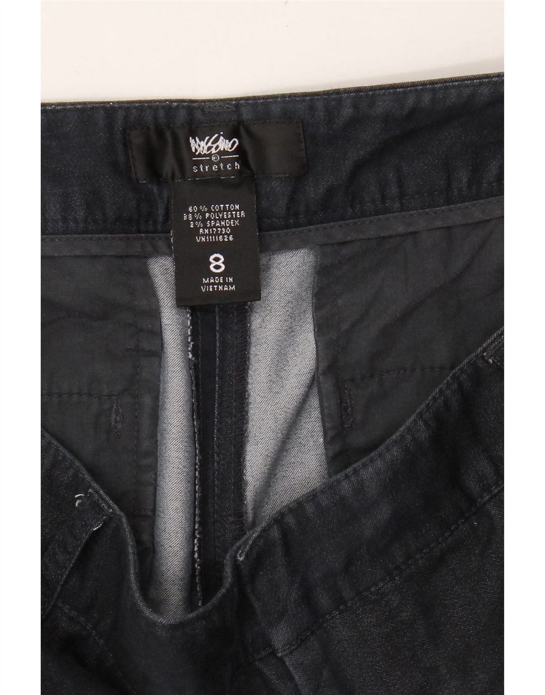 MOSSIMO Womens Straight Capri Trousers US 8 Medium W32 L21 Navy Blue Vintage Mossimo and Second-Hand Mossimo from Messina Hembry 